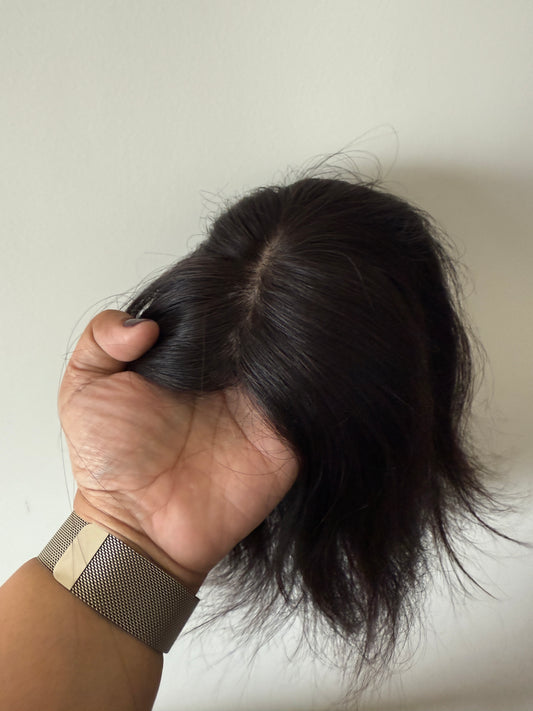 7x8 inch Silk Base | Realistic hairline | Human hair topper for Women