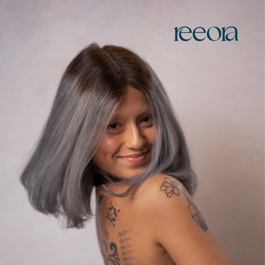 The "Urban Edge" Collection: Black & White Long Bob Wig