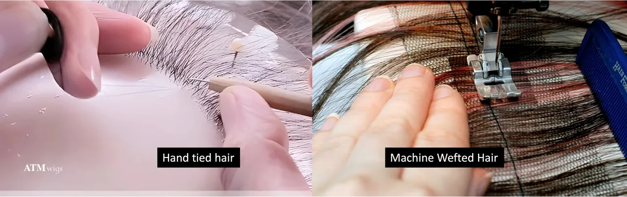 Hand-Tied vs. Machine-Wefted Wigs: A Comfort Comparison hand-tied wigs comfortable wig construction