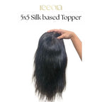 5x5 Silk Base I Human Hair Topper For Women I Hair Extensions