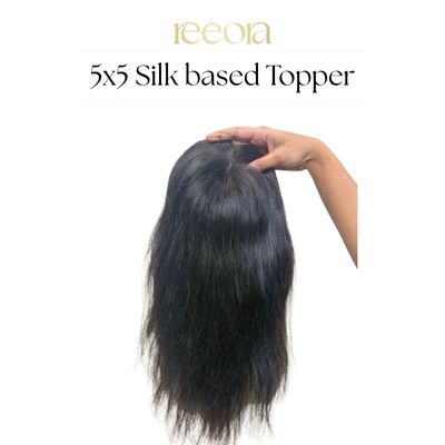 5x5 Silk Base I Human Hair Topper For Women I Hair Extensions