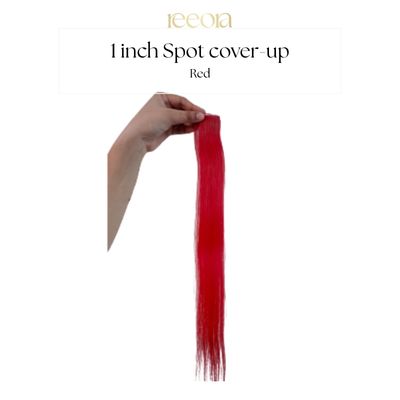 1 inch Colour hair strip - Burgundy | 100% Human Hair | 14-26 Inch | Straight