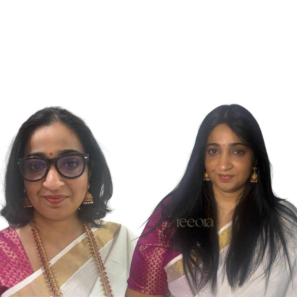 Gauri Wig | Medical Wig with Flexible Parting | Jet Black Silky Straight | 24 Inches | Silk Base with Silicone Lining