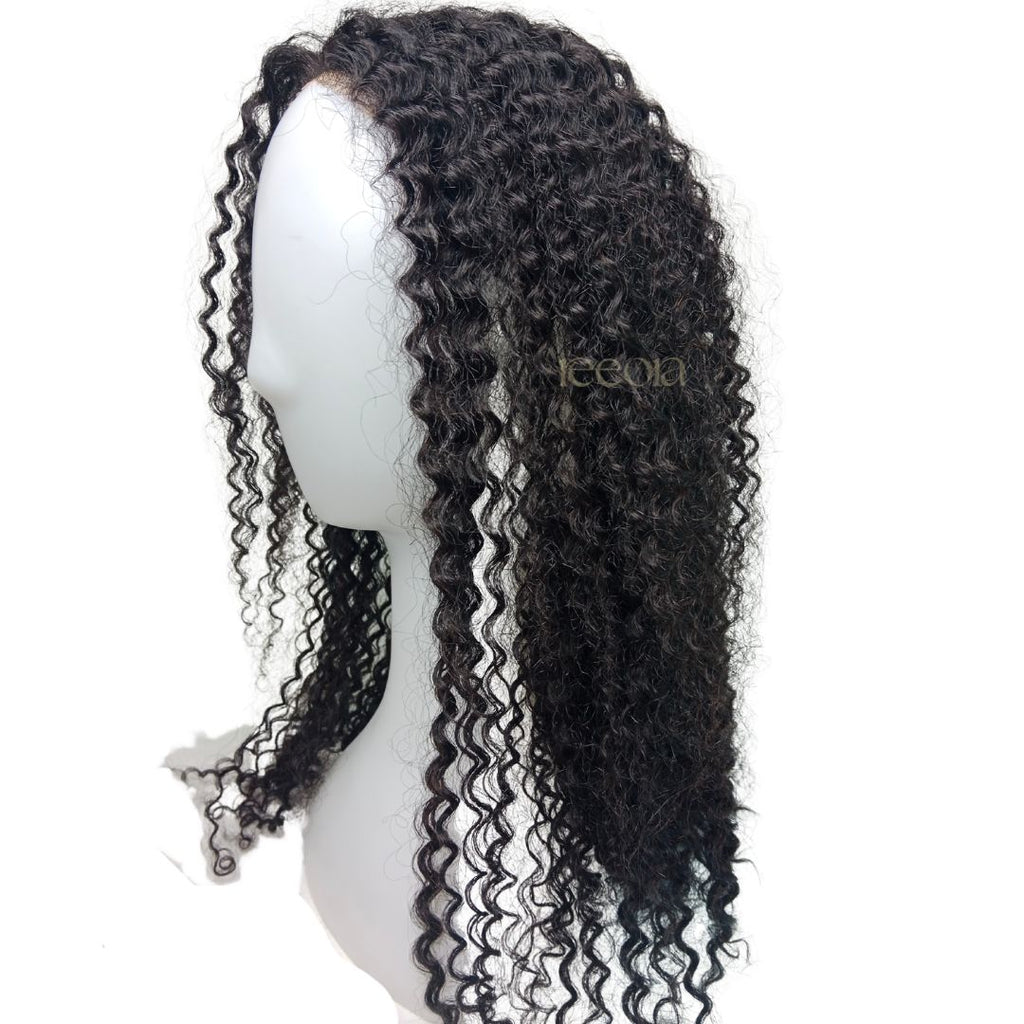 Krystle wig | Jet Black with kinky curly hair | Chest length | Basic plus wig | Flexible partition