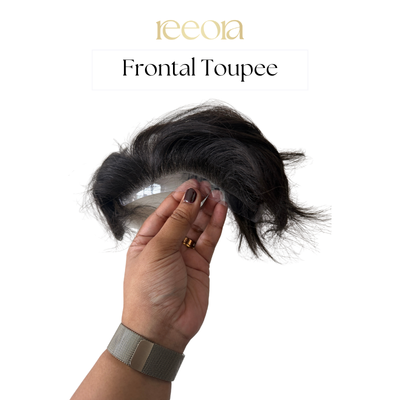 Imported Forehead Frontal Toupee for Men | Medium & Large Size | Human Hair