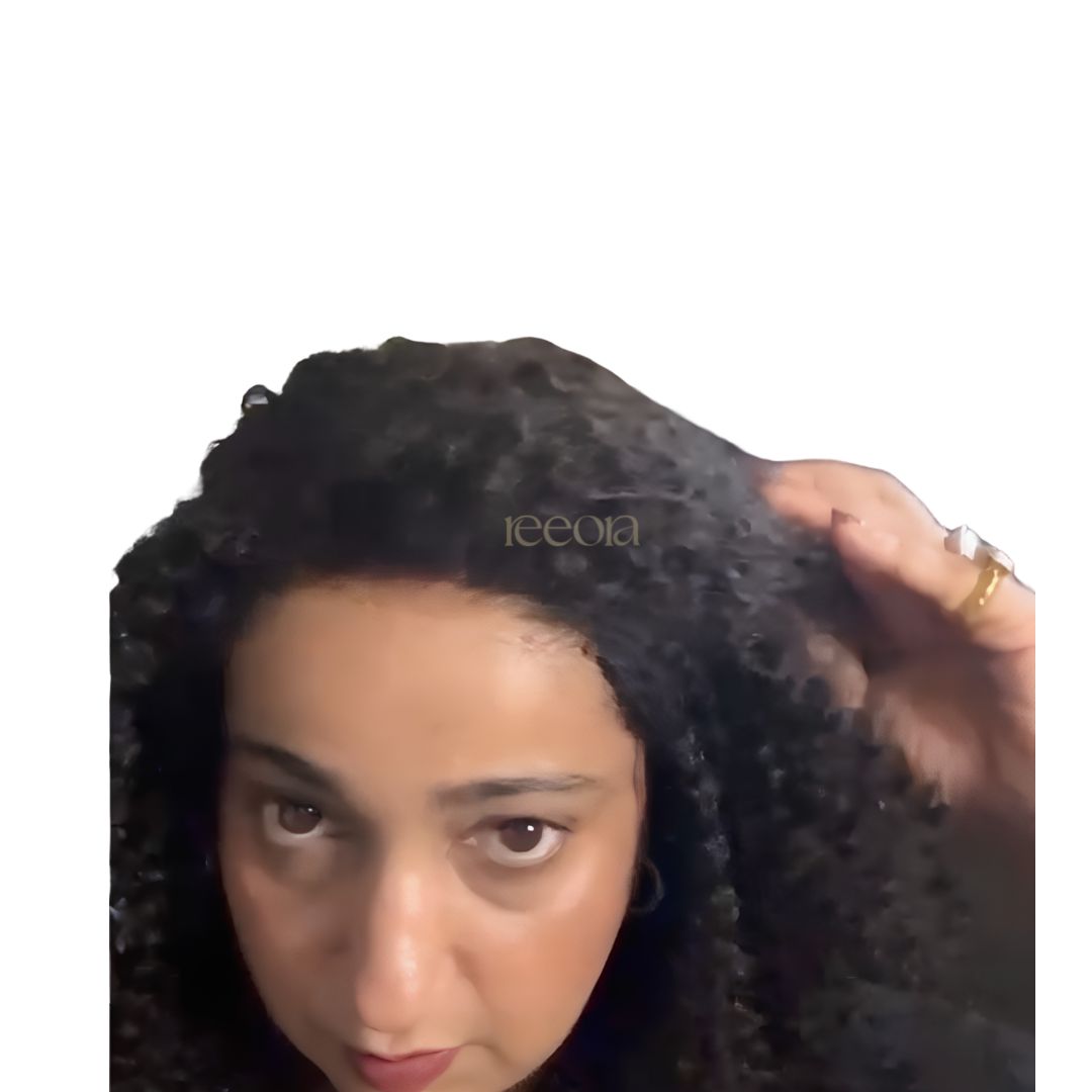 Krystle wig | Jet Black with kinky curly hair | Chest length | Basic plus wig | Flexible partition