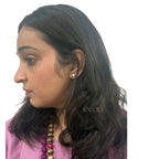 Daisy | Basic Wig|  16” Natural Wave Silk Base Wig | Fixed partition|  Dark Brown Highlights