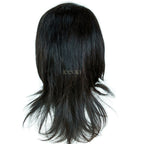 Mona | Machine Wig |  16” Natural Straight Wig | No partition|  Pre styled |  Natural black wig