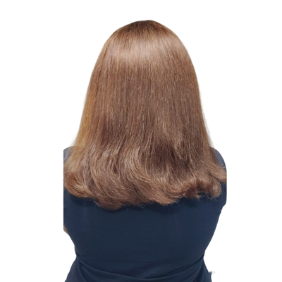 Short Brown Wig - Straight - cap style easy to wear wig