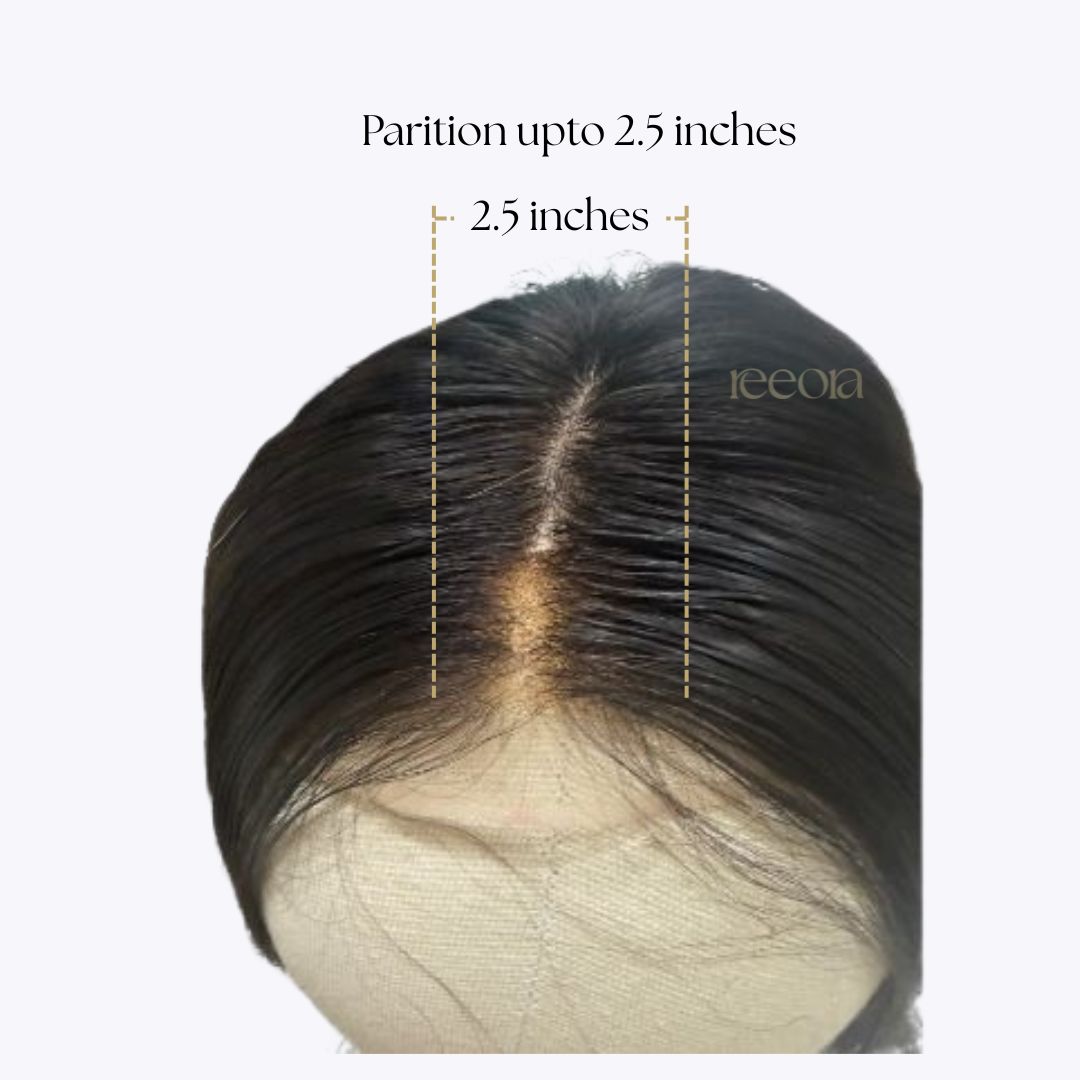 Frontline Hair Topper - Narrow | Hairline Thinning & Grey Coverage | Lace & Silk
