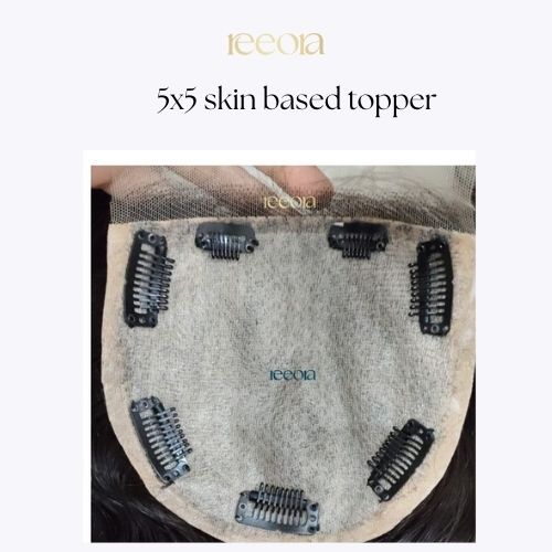 5x5 Skin Base Lace Front Human Hair Topper For Women I Natural Hairline I Hair Extensions