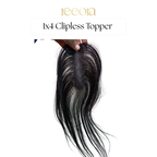 1x4 Clipless - Black - Human Hair Magic Topper For Women