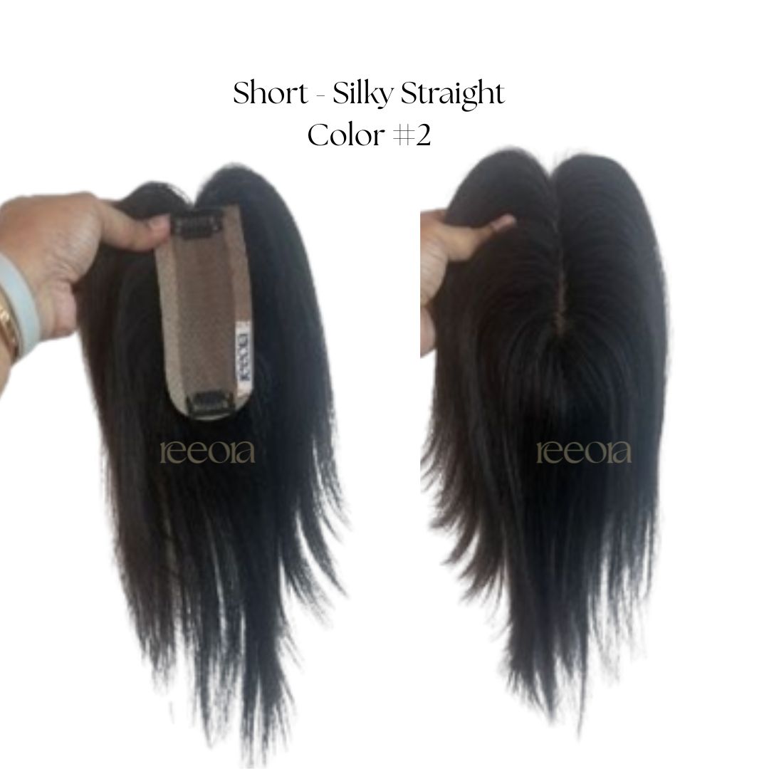 Scalpline topper - Wide Parting coverage | Central Scalp Thinning Coverage | Silk Base
