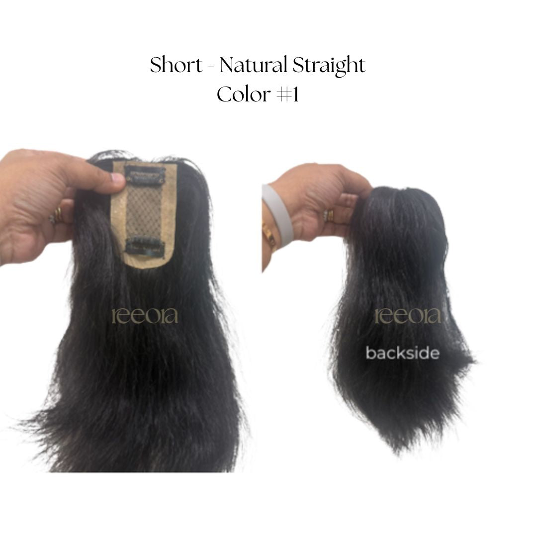 Scalpline topper - Wide Parting coverage | Central Scalp Thinning Coverage | Silk Base