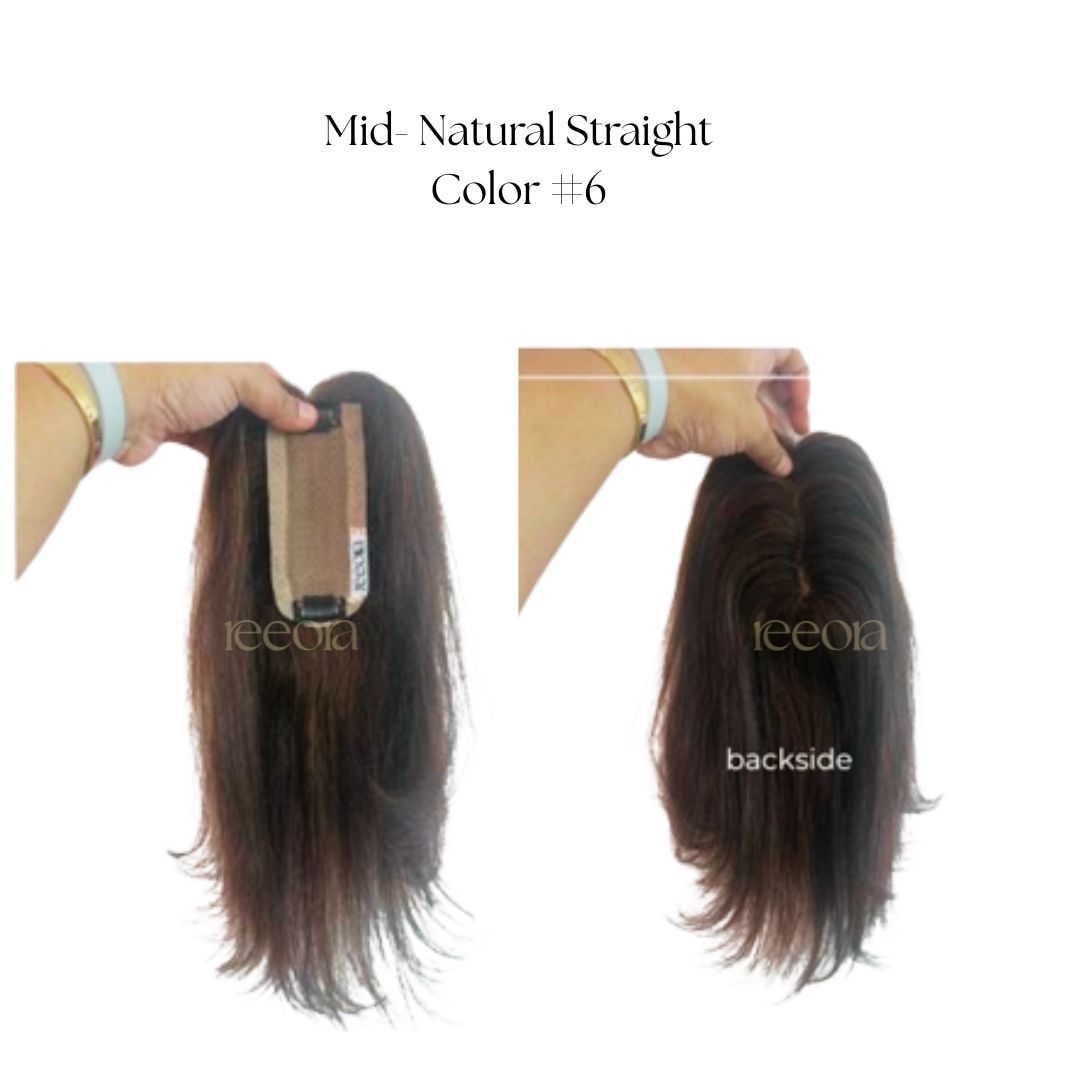 Scalpline topper - Wide Parting coverage | Central Scalp Thinning Coverage | Silk Base