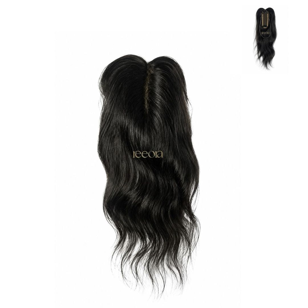 Scalpline topper - Narrow Parting coverage | Central Scalp Thinning Coverage | Lace Base