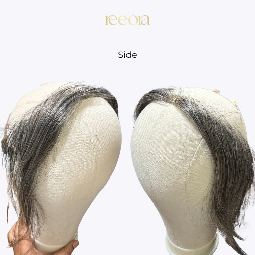 Receding Band - Small | Salt & Pepper | Lace Hairline Band | 100% Human Hair | For Receding Hairlines (Copy)
