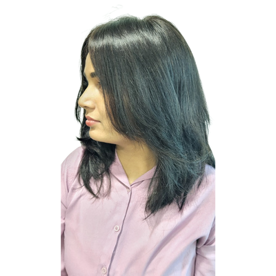 Short Straight hair wig - Natural black - cap style & easy to wear
