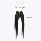 2X2 Skin Based Women's Hair Topper | Natural Looking Scalp | Natural Black