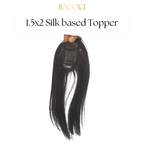 1 x2 Silk base - Black side to camouflage into hair - Human hair Topper for Women