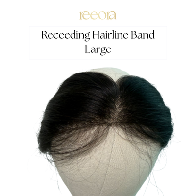 Receeding Hairline band - Large | 2.5 inch thickness | Clipless topper