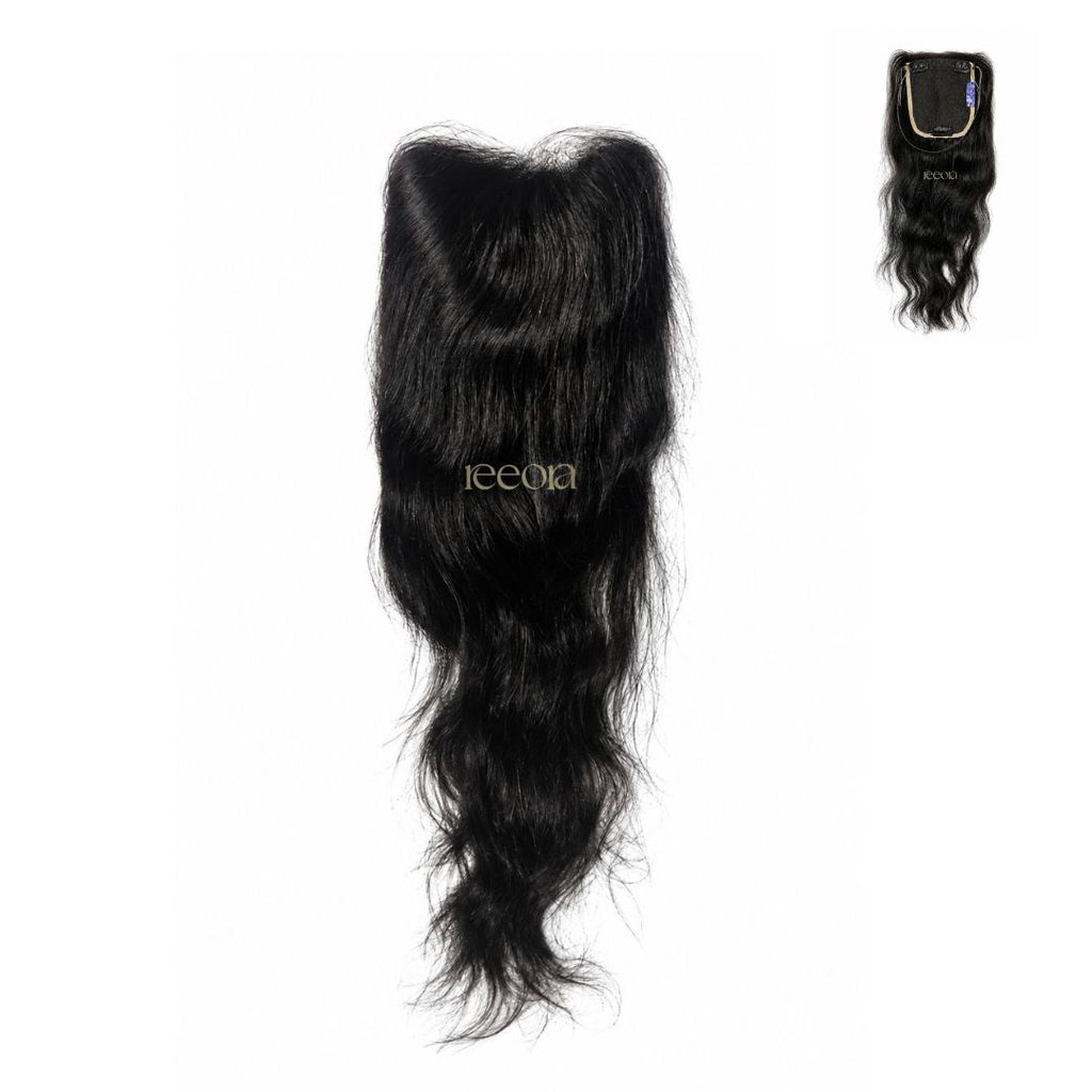 Crown Topper Low Density | Seamless Blend for Fine & Thin Hair | Lace topper