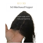 5x5 Skin Base Lace Front Human Hair Topper For Women I Natural Hairline I Hair Extensions