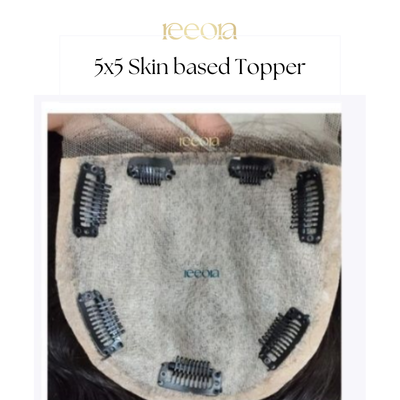 5x5 Skin Base Lace Front Human Hair Topper For Women I Natural Hairline I Hair Extensions