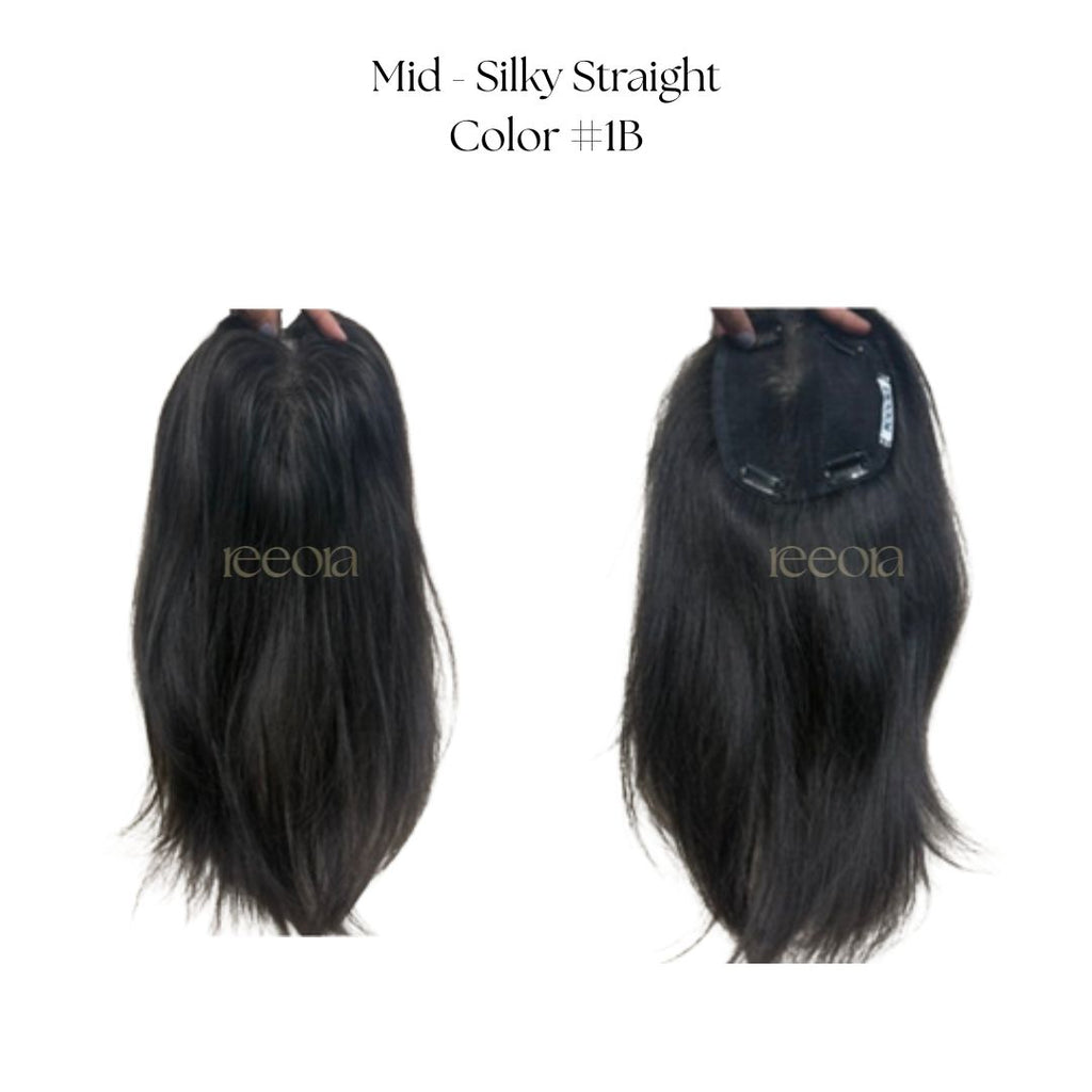 Crown Topper Low Density | Seamless Blend for Fine & Thin Hair | Lace topper