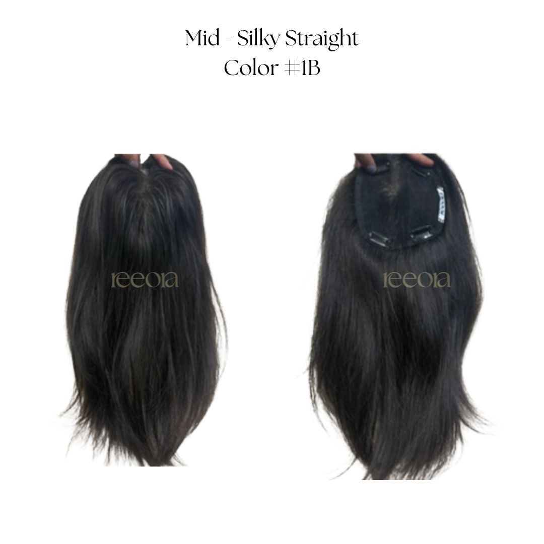 Crown Topper Low Density | Seamless Blend for Fine & Thin Hair | Lace topper