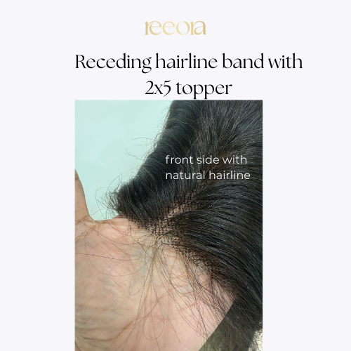 Receding Hairline Band with 2x5 topper | Natural Hair
