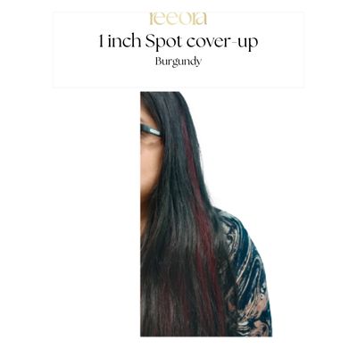 1 inch Colour hair strip – Burgundy | 100% Human Hair | 14-26 Inch | Straight