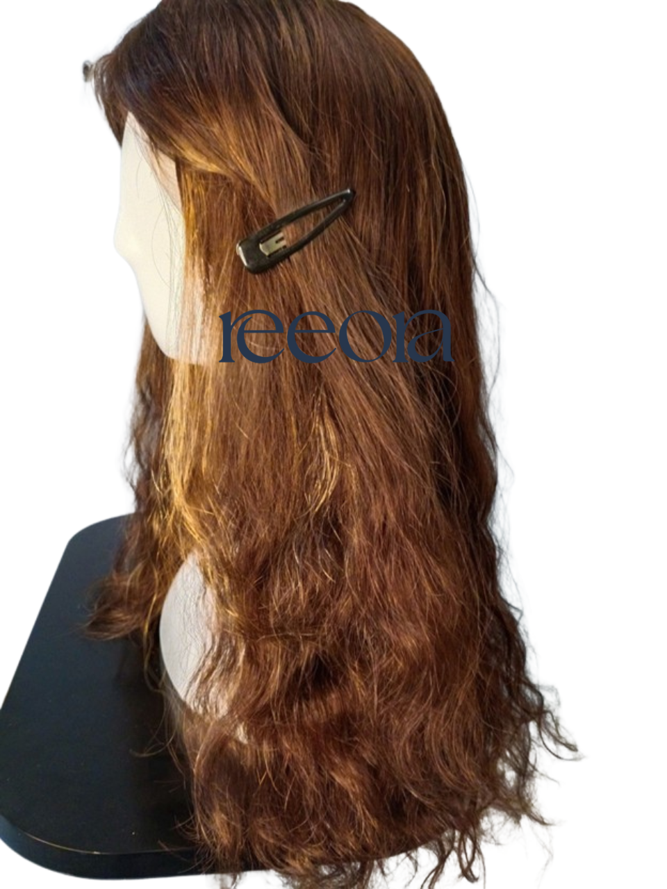 Hazelnut Brown Wavy Wig 18 Inch - Premium Human Hair Full Lace Wig for Women | Natural Looking Hair Replacement