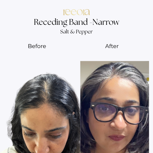 Receding Band - Small | Salt & Pepper | Lace Hairline Band | 100% Human Hair | For Receding Hairlines (Copy)