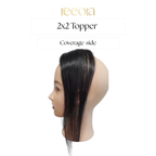 2X2 Skin Based Women's Hair Topper | Natural Looking Scalp | Natural Black