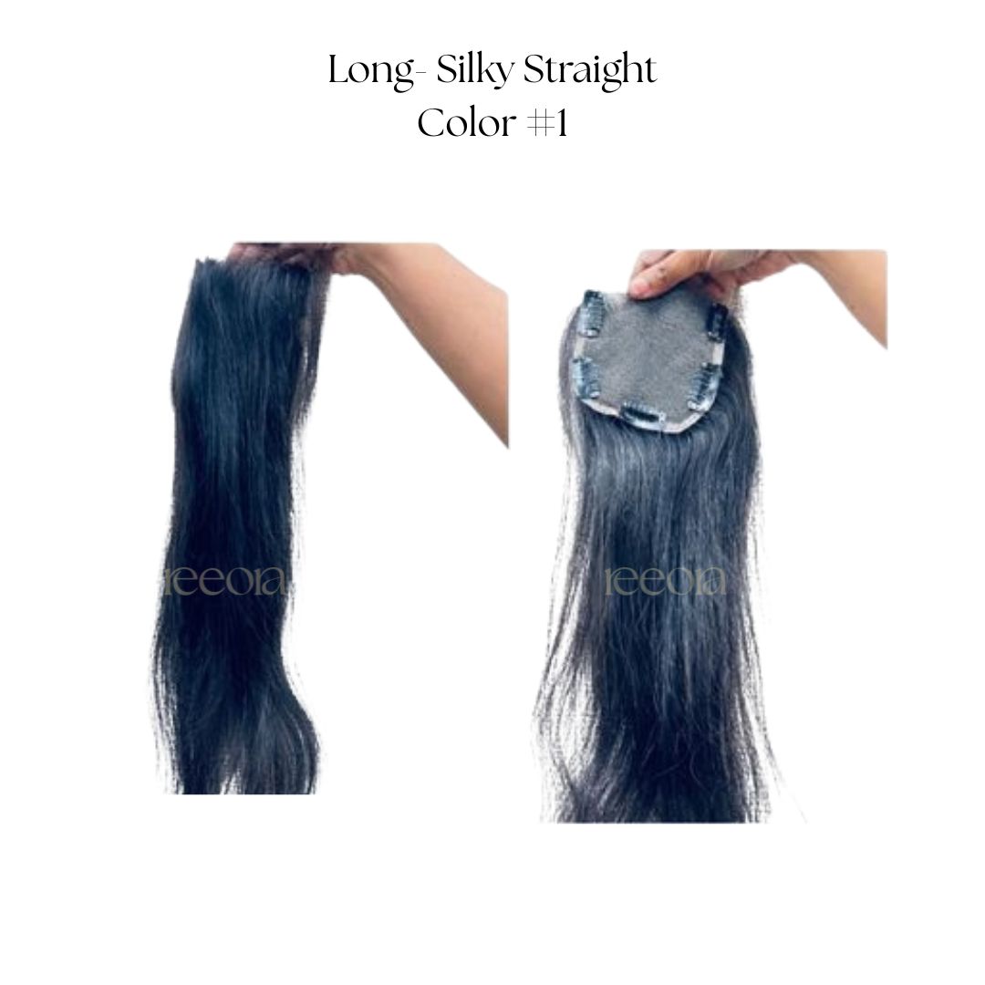 Crown Topper Low Density | Seamless Blend for Fine & Thin Hair | Lace topper
