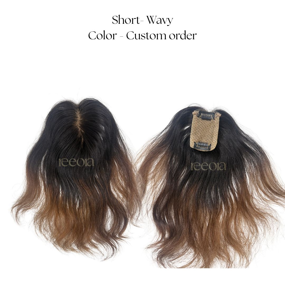 Crown Topper - Small  | Early Stage Crown Thinning for Women |Silk