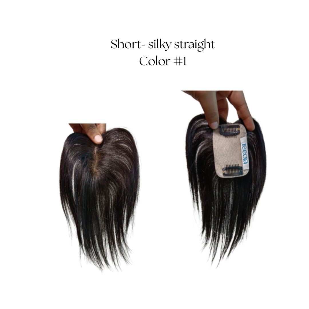 Crown Topper - Small  | Early Stage Crown Thinning for Women |Silk