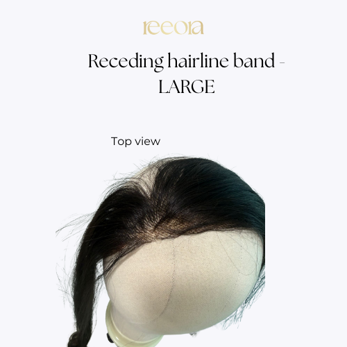 Receeding Hairline band - Large | 2.5 inch thickness | Clipless topper