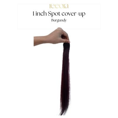 1 inch Colour hair strip – Burgundy | 100% Human Hair | 14-26 Inch | Straight