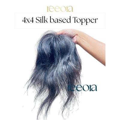 4x4 Silk Base I Human Hair Topper For Women I Hair Extensions