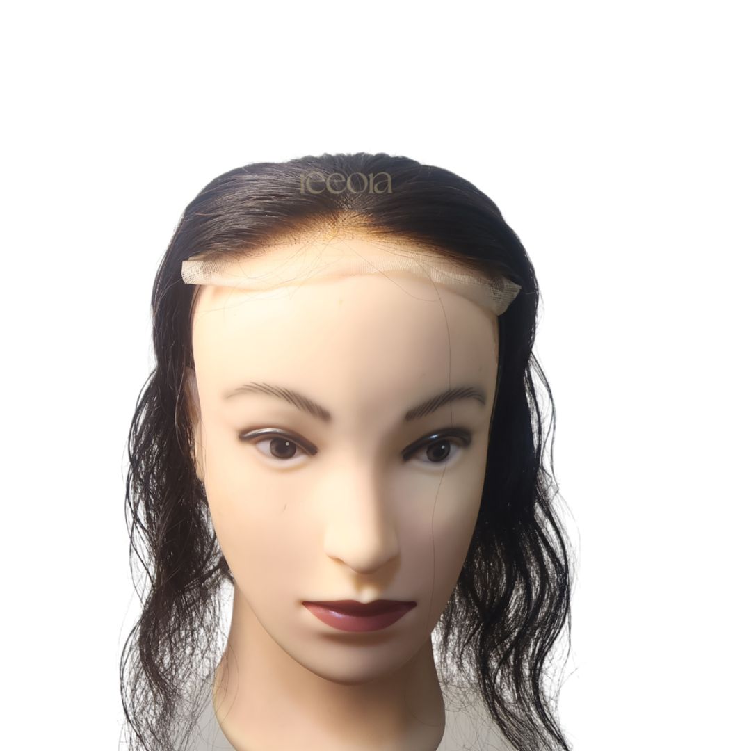 Crown Topper - Large  | Maximum Crown Thinning Coverage for Women | Silk topper with lace