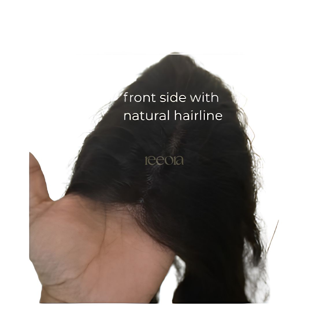 Crown Topper - Large  | Maximum Crown Thinning Coverage for Women | Silk topper with lace