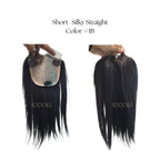 Crown Topper - Large  | Maximum Crown Thinning Coverage for Women | Silk topper with lace
