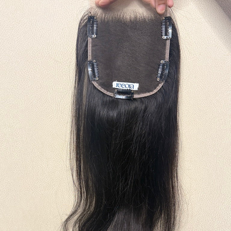 5X5 Lace Base Human Hair Topper For Women