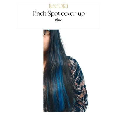 1 inch Colour hair strip  - Blue | 100% Human Hair | 14-26 Inch | Straight
