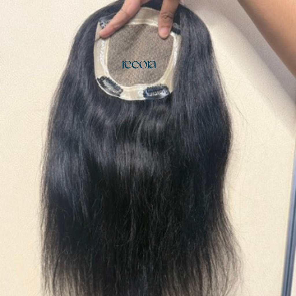 5x5 Silk Base Human Hair Topper For Women