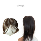Crown Topper - Midsize | Moderate Crown Thinning & Volume | Silk Base
