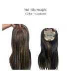 Crown Topper - Midsize | Moderate Crown Thinning & Volume | Silk Base