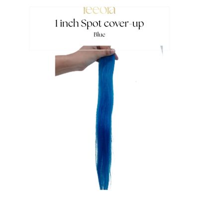 1 inch Colour hair strip  - Blue | 100% Human Hair | 14-26 Inch | Straight